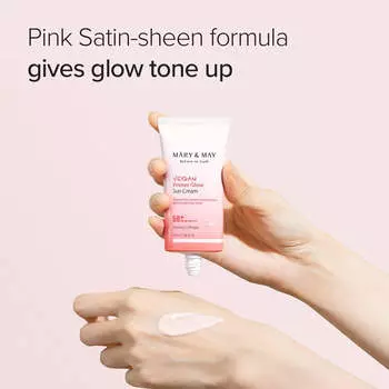 Mary&May Vegan Primer Glow Sun Cream SPF 50+ PA++++ 50ml