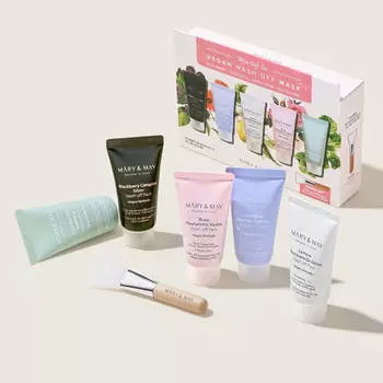 Mary & May Vegan Wash Off Mask Gift Set (5*30gr) AUTHENTIC STORE