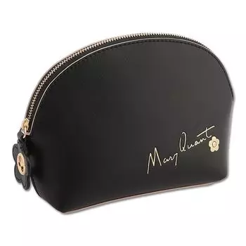 MARY QUANT Сумочка-косметичка Flipside Daisy круглая L x x D6см Черная H13.5 W18.5 чёрный