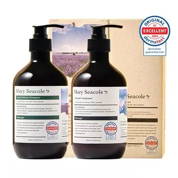 Mary Seacall Scalp Refresh Hair Loss Shampoo 500ml + Protein Hair Treatment 500ml, 1 set