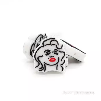 Mary Silicone Focal Beads Penbeads. 10PCS