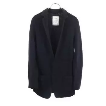 MASAHIRO MARUYAMA wool blend knit cardigan 46 black Men s Used