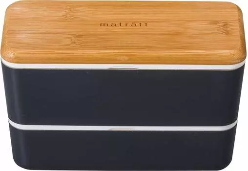 Masakazu Antibacterial Lunch Box Matratt Nest Lunch x 18 x 11cm Charcoal Men s 8.4 древесный уголь