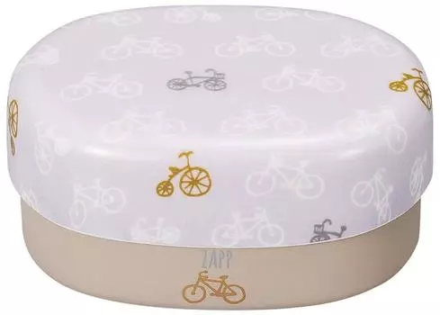 Masakazu Box 2 ZAPP Oval Compact Lunch Bicycle см Lunch Tiers Размер 43-28033-1: приблизительно. Ш9.4 Д13.5 В6.5