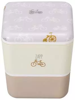 Masakazu Box 2 ZAPP Square Nest Lunch Bicycle W10 D10 H11cm Lunch Tiers Размер 43-28027-0: Прибл.