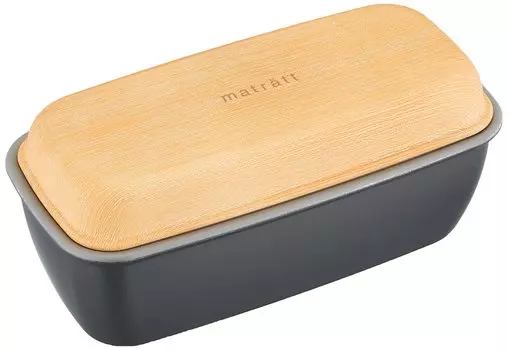 Masakazu Showa Matratt Lunch 1 Long Square Emarie with Made in Japan 4979440 Box, Tier, Lunch, Charcoal, Microwave/Dishwasher Safe, 490ml, Core, Men, древесный уголь