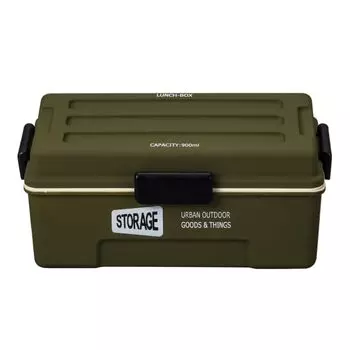 Masakazu STORAGE Container Lunch Olive D20 27503 Size Approx. W12.2 H8.3 оливковый