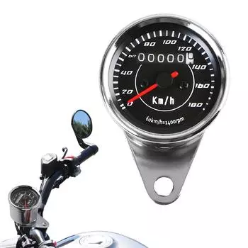 Машина Автоматический датчик Мото Аксессуар Модифицированный одометр Универсальный со светодиодной подсветкой Мото детали Мотоцикл Модификация Инструмент Тахометр Sliver