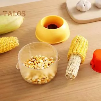 Машина для чистки кукурузных зерен с безопасной ручкой для чаши, быстрый инструмент для резки кукурузы, чистые срезы, операция скручивания, устройство для удаления кукурузных зерен для салатов жёлтый
