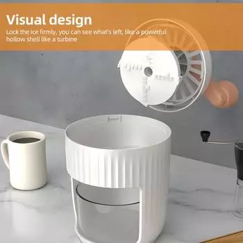 Машина для изготовления бритого льда — машина для приготовления слякоти с ручным управлением и свободным лотком для кубиков льда, портативный снежный конус оранжевый