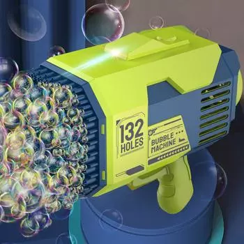 Машина для изготовления пузырей с красочным светом, 132 отверстия, автоматический генератор пузырей, герметичный, интересные аксессуары для лета на открытом воздухе CHINA