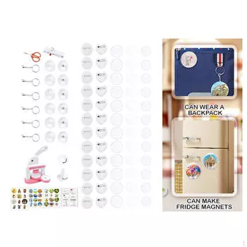 Машина для изготовления значков, пресс для значков, аксессуары, украшения, набор для пробивки, для изготовления розовый