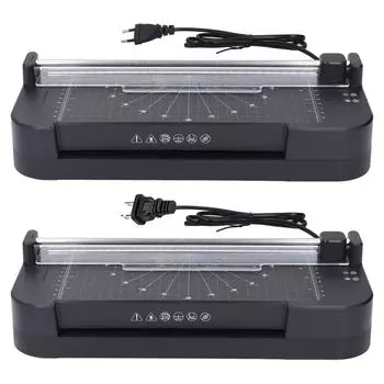 Машина для ламинирования A4 до 3 дюймов 320 мм/мин Машина для ламинирования карт с холодной термобумагой и резаком для бумаги EU Plug AC220V-240V