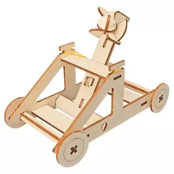 Машина для метания камней своими руками наука и техника мелкое производство дети студенты физика веселый эксперимент обучение игрушки модель материал упаковка древесина