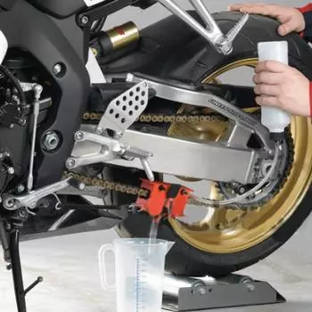 Машина для мойки и очистки цепи мотоцикла, набор смазочных устройств, щетка, инструмент для чистки шестерен, аксессуары для велосипеда, мотоцикла красный