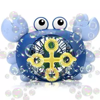 Машина для мыльных пузырей Краб Машины для мыльных пузырей для детей Автоматический производитель мыльных пузырей Электрический вентилятор для мальчиков и девочек Игры для сада и улицы Подарки Игрушка United States