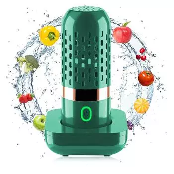Машина для мытья фруктов и овощей, средство для снижения уровня гормонов, уничтожение бактерий, устройство для очистки фруктов, овощей, риса, посуды зелёный