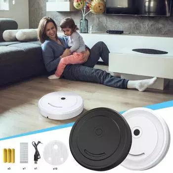 Машина для мытья полов Creative, Подметальная машина, Бытовая батарея, USB-зарядка, Машина для чистки и удаления белый