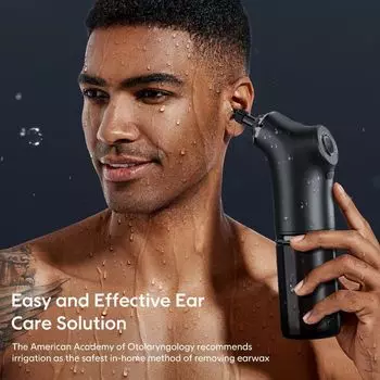 Машина для мытья ушей, электрическая машина для мытья ушей, инструмент для чистки ушной серы, средство для удаления ушной серы чёрный
