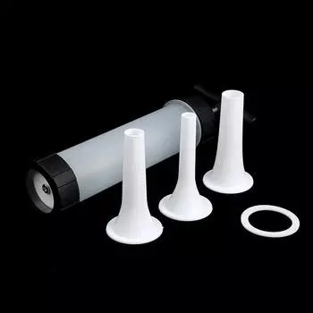 Машина для начинки мяса, колбасная машина, набивка, ручной пресс, 3 насадки, воронка