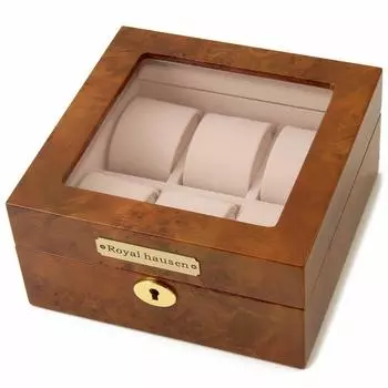 Машина для намотки Royal Hausen изготовлена из дерева и оснащена стаканом для хранения 6 бутылок GC02-LG3-06 [предмет] коричневый