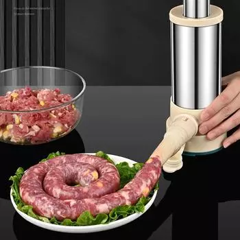 Машина для наполнения колбасных изделий Бытовая машина для наполнения колбасных изделий Фастфуд Мясо Наполнение колбасных изделий Кухня Мелкая бытовая техника Инструменты для мяса Ручной инструмент CHINA