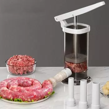 Машина для наполнения колбасы в домашних условиях Машина для быстрого наполнения мяса Мощная машина для наполнения колбасы Большая емкость для наполнения колбасы Мясо