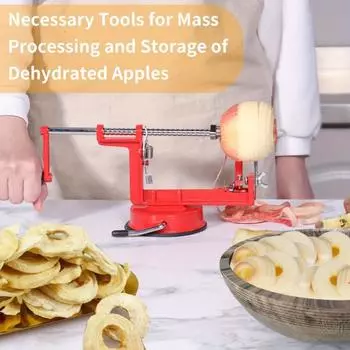 Машина для нарезки фруктов, универсальная машина для чистки яблок, из нержавеющей стали с присоской для домашней кухни