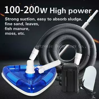 Машина для очистки бассейна, пруда для разведения рыбы, устройство для фильтрации, всасывание помета, очиститель бассейна для подводного вакуумного насоса, расходы на треугольник высокой мощности