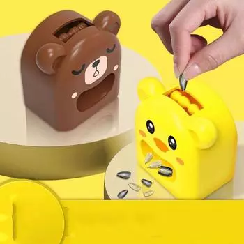 Машина для очистки семян дыни Автоматическая машина для шелушения семян дыни Ленивый артефакт Открывалка для орехов Кухонные принадлежности для вечеринки жёлтый