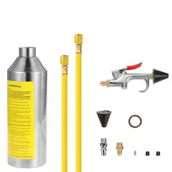 Машина для очистки труб автомобильного кондиционера Трубопроводная мойка Бутылка Охлаждение жёлтый