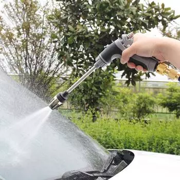 Машина для очистки турбин, Водяные пистолеты высокого давления для мойки автомобилей, Водяные пистолеты для мойки автомобилей с резиновой ручкой, Поливочные инструменты для мойки автомобилей One Size чёрный