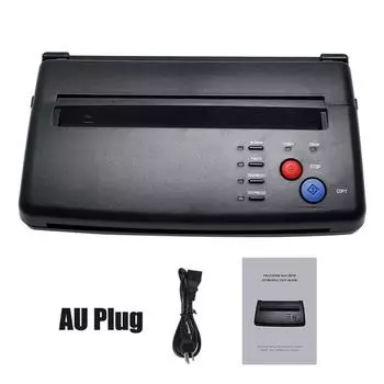 Машина для переноса трафаретов для татуировки Термокопировальный аппарат Принтер для тату-мастеров Черный AU