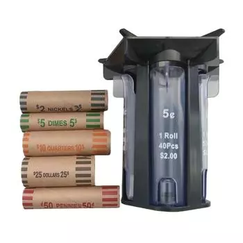 Машина для подсчета монет, счетчик монет, держатель монет, счетчик монет, машина с сортировщиками монет 5 в 1, держатель для упаковки трубок X3UC