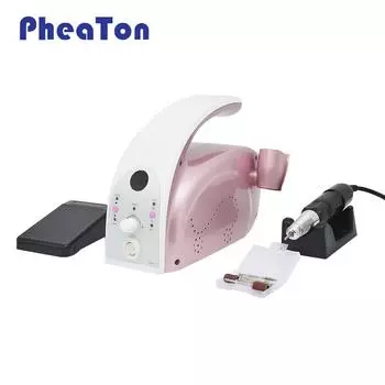 Машина для полировки ногтей, мощная 65 Вт, фрезерная машина для маникюра, 35000 об/мин, электрическая машина для ногтей Poliher US Plug (110v) синий