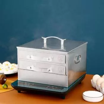 Машина для приготовления булочек из риса, 2 яруса, паровая машина для приготовления булочек на кухне, домашнего использования