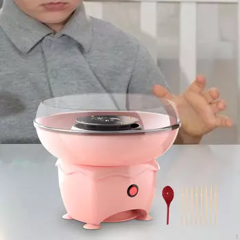 Машина для приготовления конфет, аппарат для приготовления ваты, домашние сладости, портативная машина для приготовления сладостей своими руками с бамбуковыми палочками для