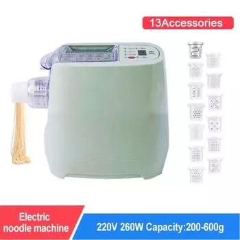 Машина для приготовления лапши, электрическая машина для приготовления пасты, пресс для пельменей, миксер для теста, машина для приготовления спагетти и макарон, машина для приготовления лапши с овощами 110 В 220 В 110V зелёный