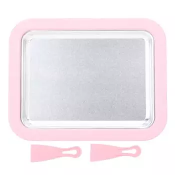 Машина для приготовления мороженого быстрого приготовления Pan Roll Замороженный йогурт Сорбет Мороженое Семейное развлечение Здоровый домашний лед своими руками L розовый