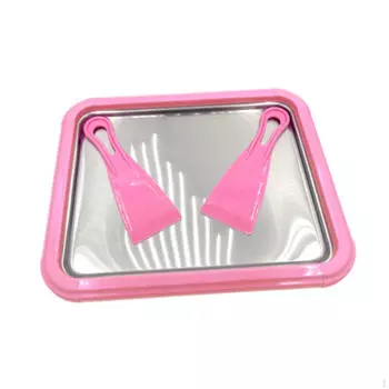 Машина для приготовления мороженого из нержавеющей стали с интерактивным жареным йогуртом.