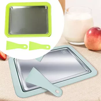 Машина для приготовления охлажденных десертов в сковороде - портативная машина зелёный