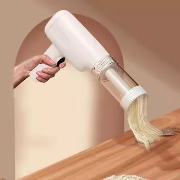 Машина для приготовления пасты с зарядкой через USB, готовит настоящую домашнюю лапшу, электрическая машинка для приготовления пасты с 5 видами пасты, беспроводная машинка для приготовления лапши белый