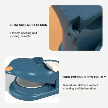 Машина для приготовления пельменей 2 в 1, пресс-форма для пельменей, кожа, артефакт, инструмент для самостоятельного изготовления, руководство по приготовлению пельменей синий