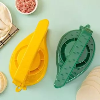 Машина для приготовления пельменей Yousheng, быстрое извлечение из формы, легко чистить, многоразовая, ручная, нескользящая, прессующая, пластиковая, экономящая труд, пельменная шкурка, кухонный инструмент зелёный