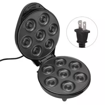 Машина для приготовления пончиков делает 7 пончиков. Высокомощная мини-машина для приготовления пончиков для завтраков, закусок и десертов. L