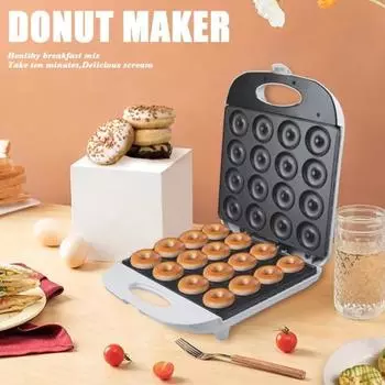 Машина для приготовления пончиков Домашняя машина для завтрака Машина для приготовления тортов 16 отверстий Постоянный контроль температуры Двусторонний нагрев