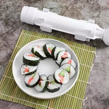 Машина для приготовления суши своими руками цилиндрическая, быстрая, суши-базука, японская форма для роллов с рисом, форма для рисовых шариков, кухонные принадлежности для бэнто красный