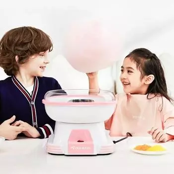 Машина для производства сладкой ваты 1 шт., детская, бытовая, нарядная, автоматическая, ручная работа, подарок на день рождения, красочная, мини-портативная синий