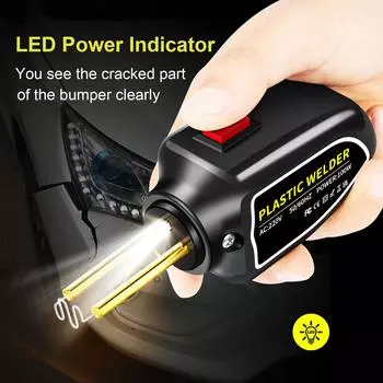Машина для ремонта бампера автомобиля Сварщик пластика Инструмент для ремонта пластика Пистолет для сварки пластика Машина для сварки гвоздей AU