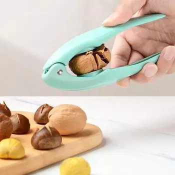Машина для снятия кожуры с каштанов из нержавеющей стали, орехокол, инструмент для открывания орехов, шелушитель для орехов, резак для шелушения каштанов, кухонные гаджеты зелёный